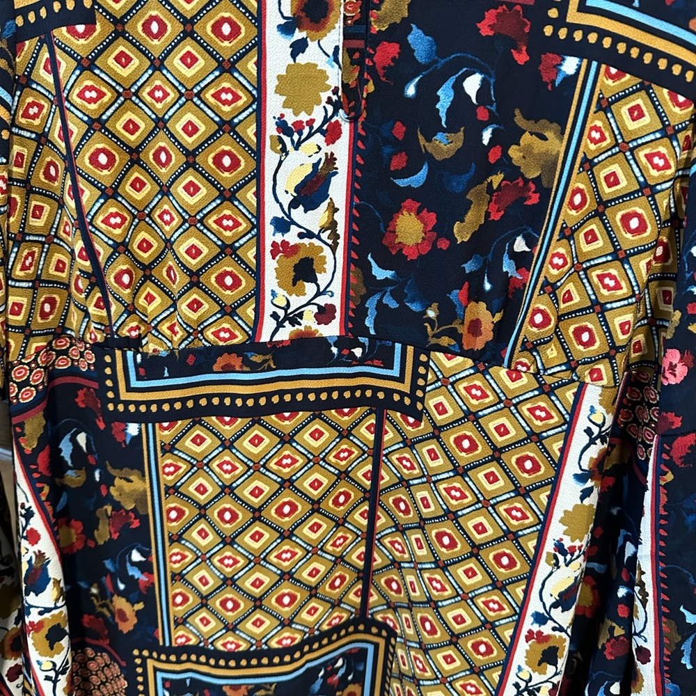 Zara Multicolor Patterned Dress - Picture 3 of 4